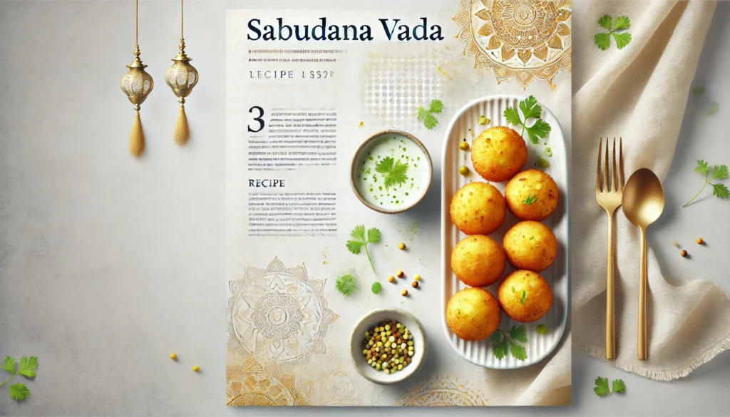 कुरकुरा साबूदाना वड़ा | Crispy & Tasty Sabudana Vada Recipe in Hindi Sabudana Vada Recipe