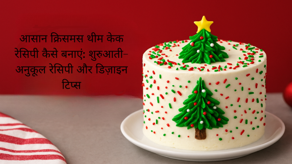 क्रिसमस थीम वाले केक बनाने की आसान रेसिपी