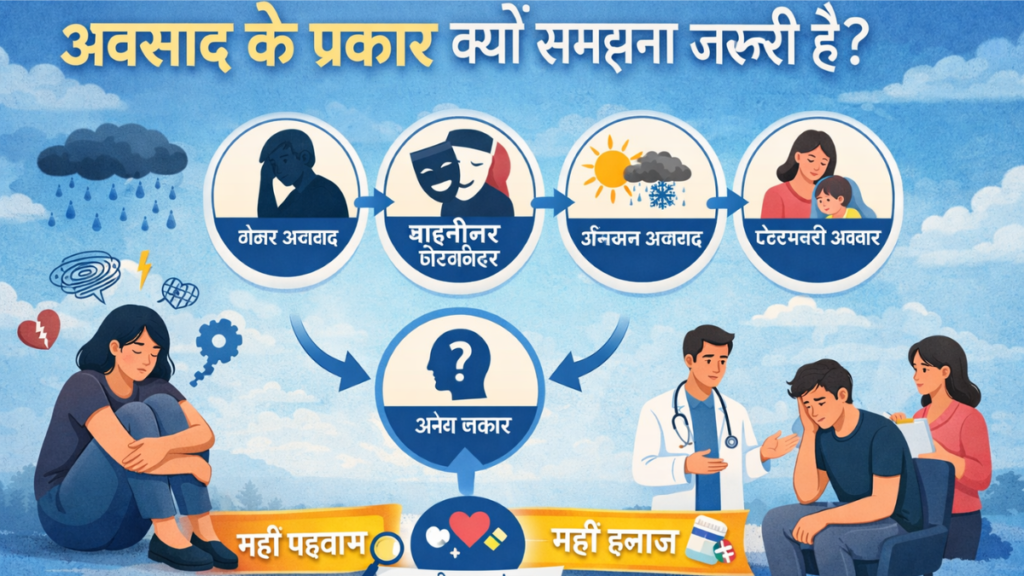 अवसाद के प्रकार
