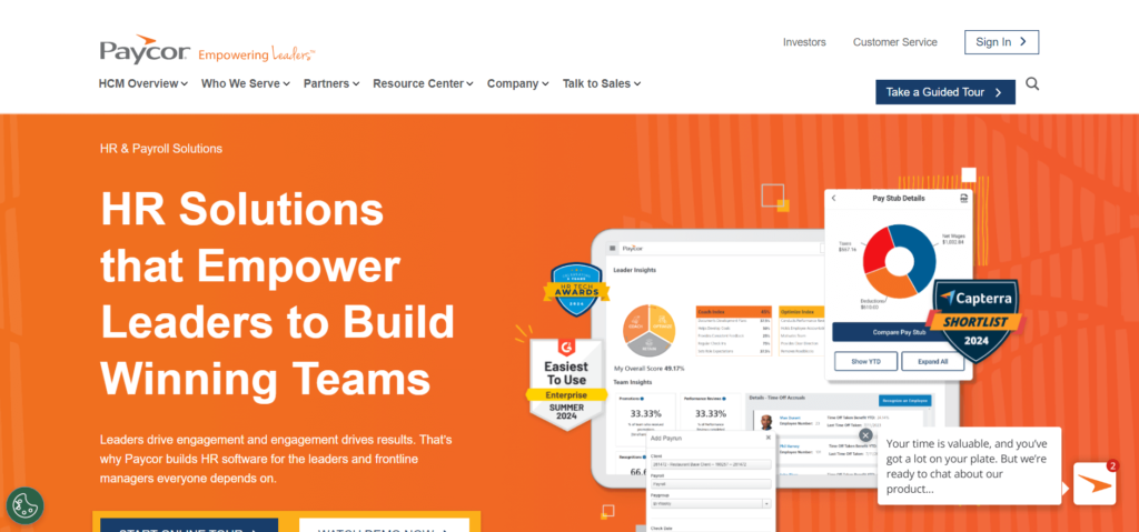 The Ultimate Guide to the Top 15 HR Management Software (HRMS) for 2025: Streamlining HR Processes and Enhancing Workforce Productivity 12 Paycor