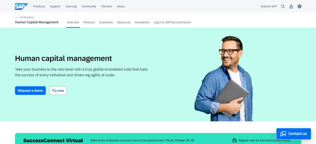 The Ultimate Guide to the Top 15 HR Management Software (HRMS) for 2025: Streamlining HR Processes and Enhancing Workforce Productivity 11 SAP SuccessFactors
