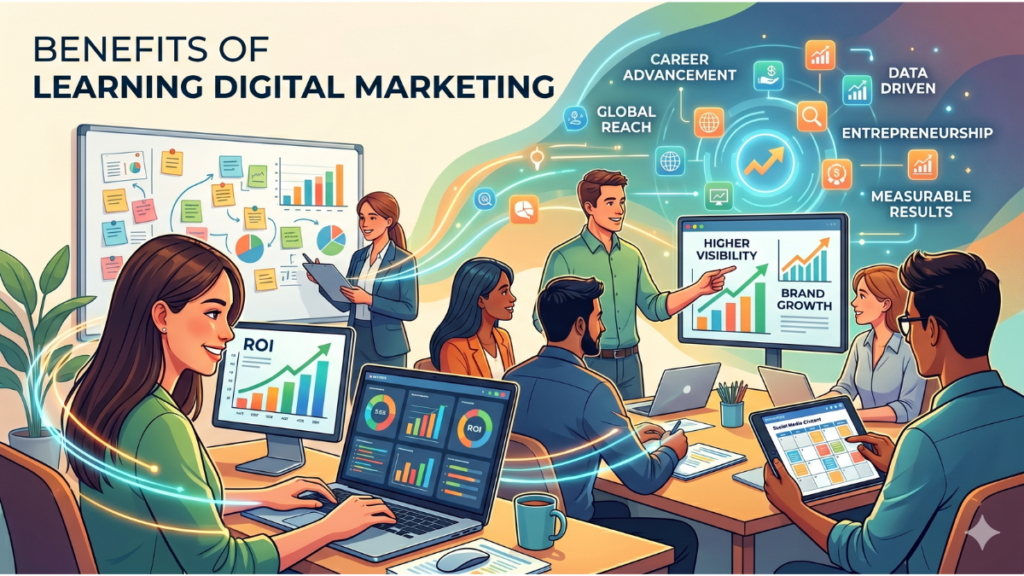 मुंबईतील टॉप १० सर्वोत्तम डिजिटल मार्केटिंग कोर्सेस १ Benefits of Learning Digital Marketing Best Digital Marketing Course