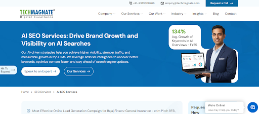 Top 10 Best GEO & AIO Agencies in India for AI Search Optimization in 2026 4 Techmagnate